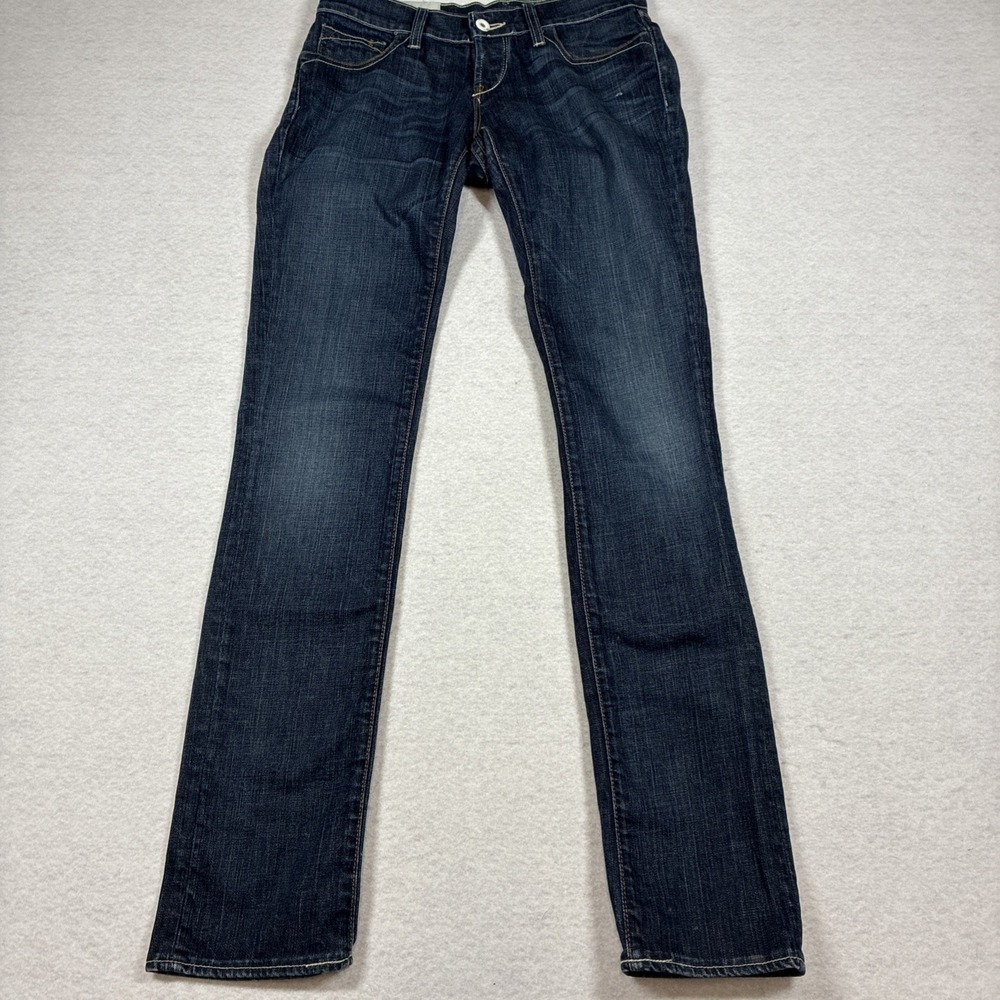 Loomstate Organic Cotton Jeans Size 26 26x33 Made in USA Dark Wash Boho Denim